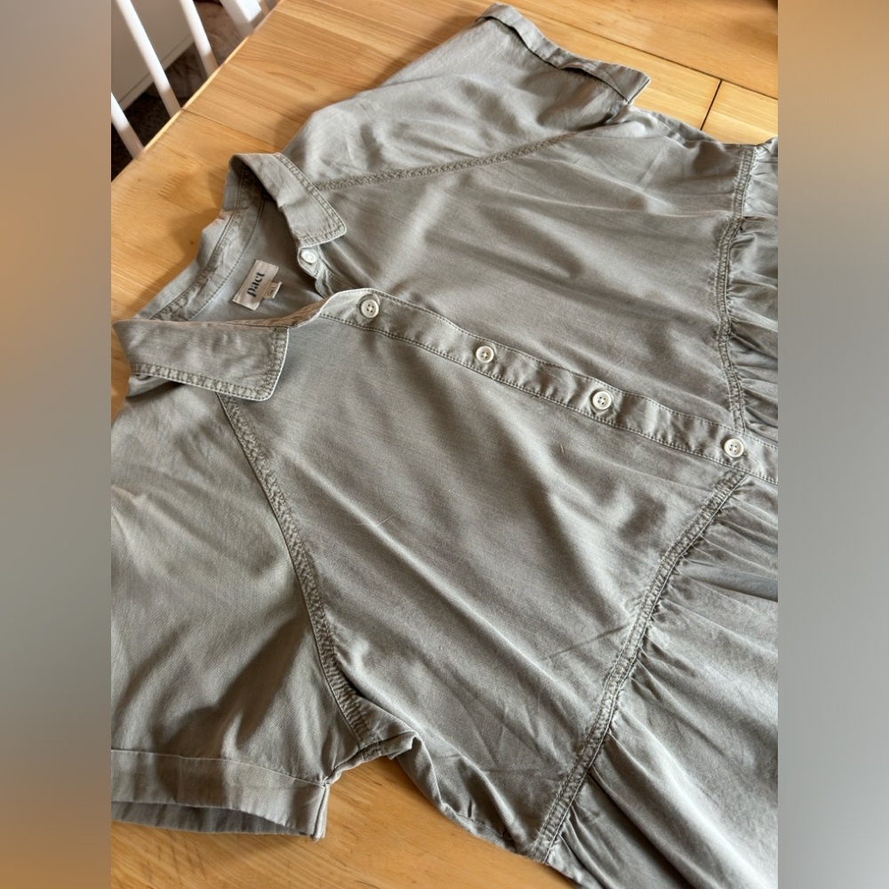 Pact Utility Dress in Sage XXL